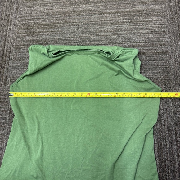 Anna-Kaci Green Sleeveless Tank Top High Neck Shoulder Detail - Picture 4 of 9